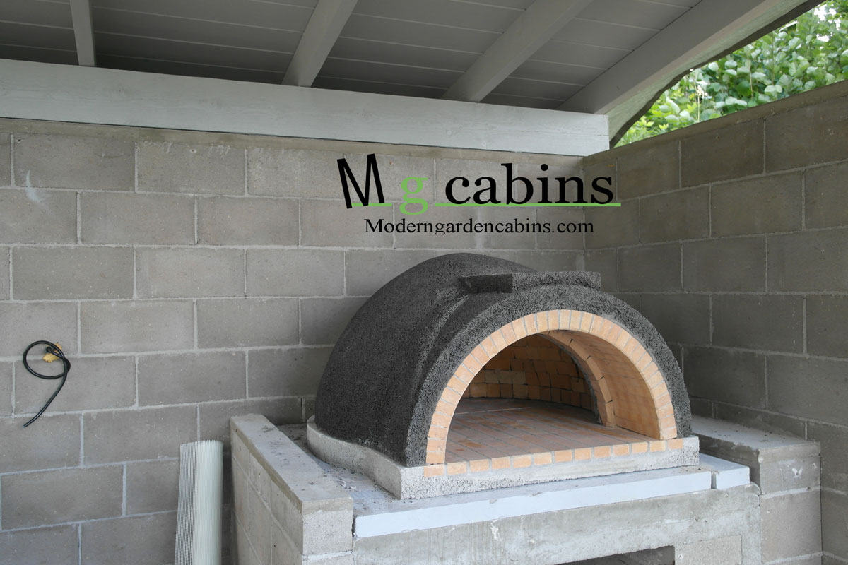 Installing pizza oven